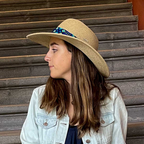 Pavo Real | Sombrero artesanal | Filtro solar UPF50+ | illums uv